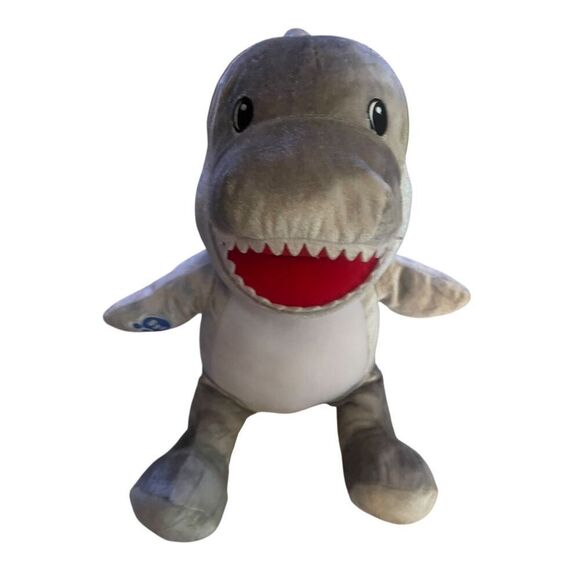 Build-A-Bear Workshop Gray White Great White Toothy Shark Plush Stuffed Animal - Picture 7 of 15